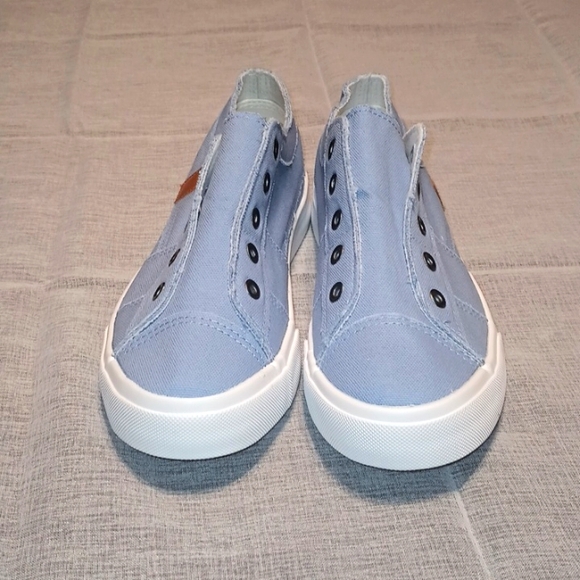 Slip on Shoes Non Slip Fashion Canvas Sneakers Low Top Casual Blue Jean Shoes - Picture 2 of 5